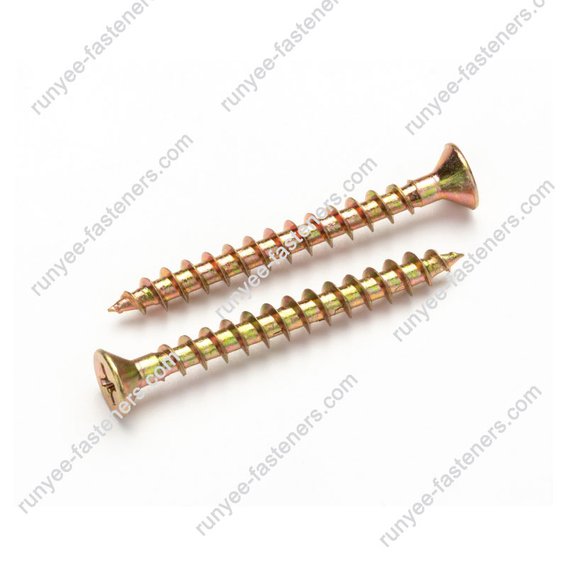 Flat Head Coarse Thread Chipboard Screw